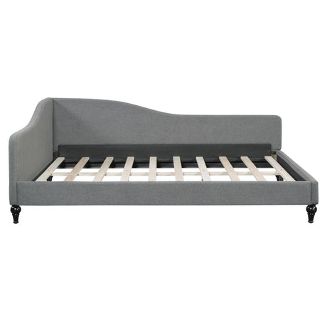 Modern L Shaped Linen Daybed With Legs - Furniture Home Direct