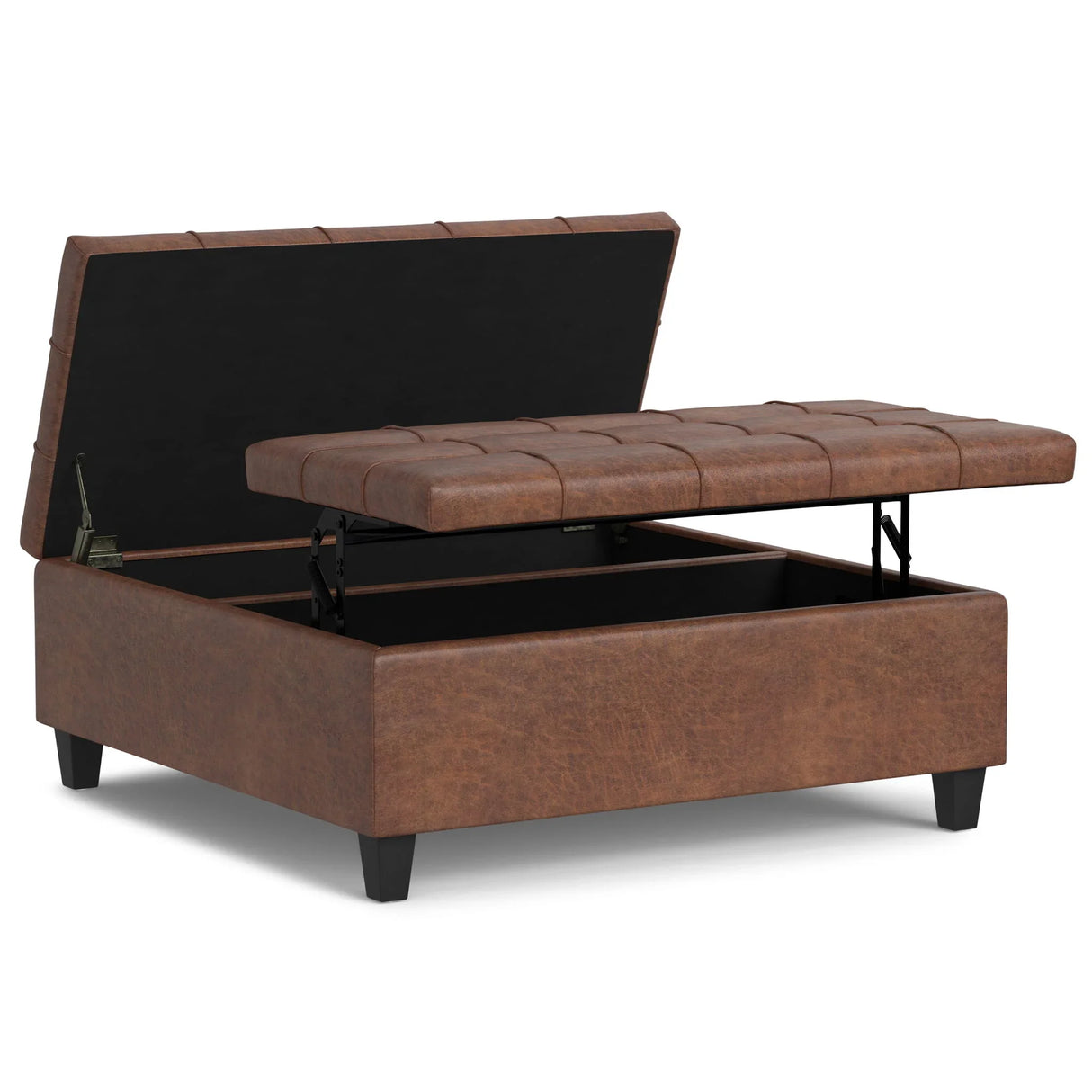 Harrison - Upholstered Coffee Table Storage Ottoman - Furniture Home Direct