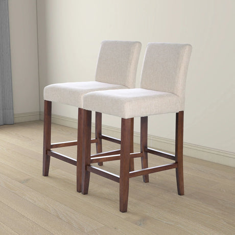 Dorian - Counter Chair (Set of 2) - Beige - Furniture Home Direct
