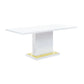 Gaines - High Gloss Dining Table With Pedestal Base - Furniture Home Direct