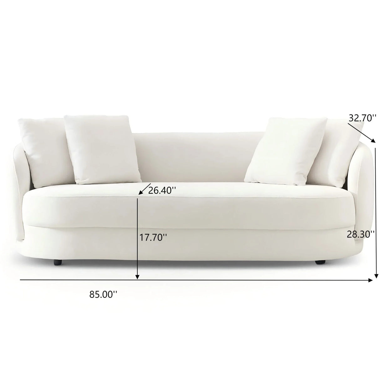 Dylan - Modern French Boucle Sofa - Furniture Home Direct