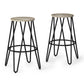 Simeon - Multifunctional Metal Stool With Wood Seat - Furniture Home Direct