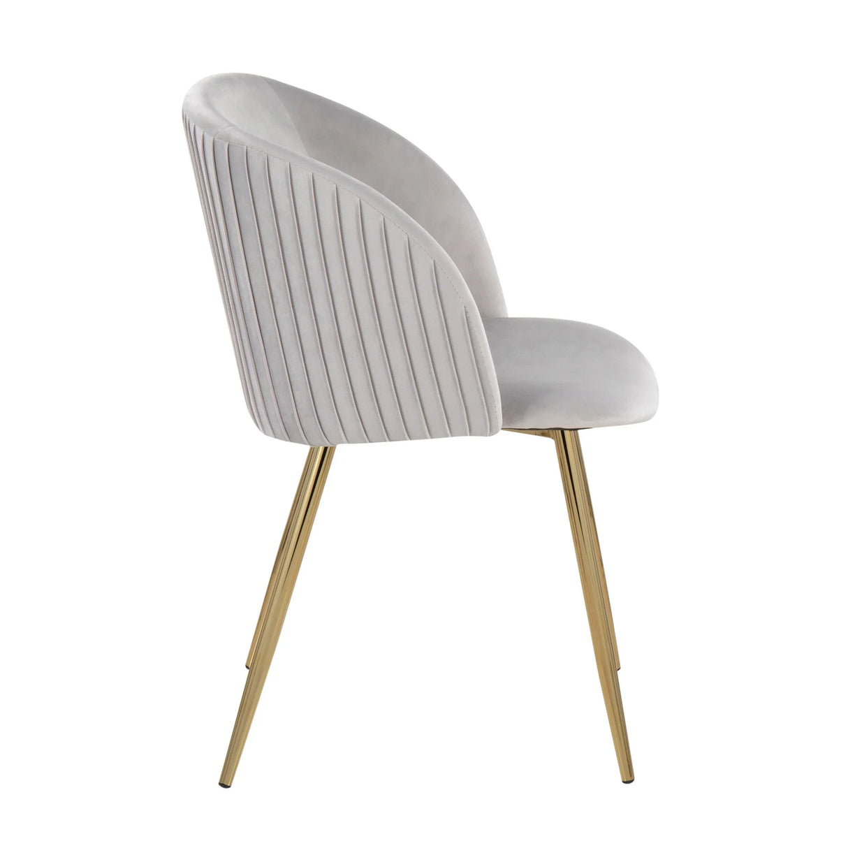 Fran - Pleated Waves Contemporary Chair (Set of 2) - Furniture Home Direct
