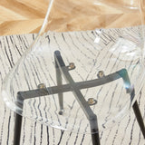Dining Chairs Acrylic Modern Set 4 Pack Slim Clear - Furniture Home Direct