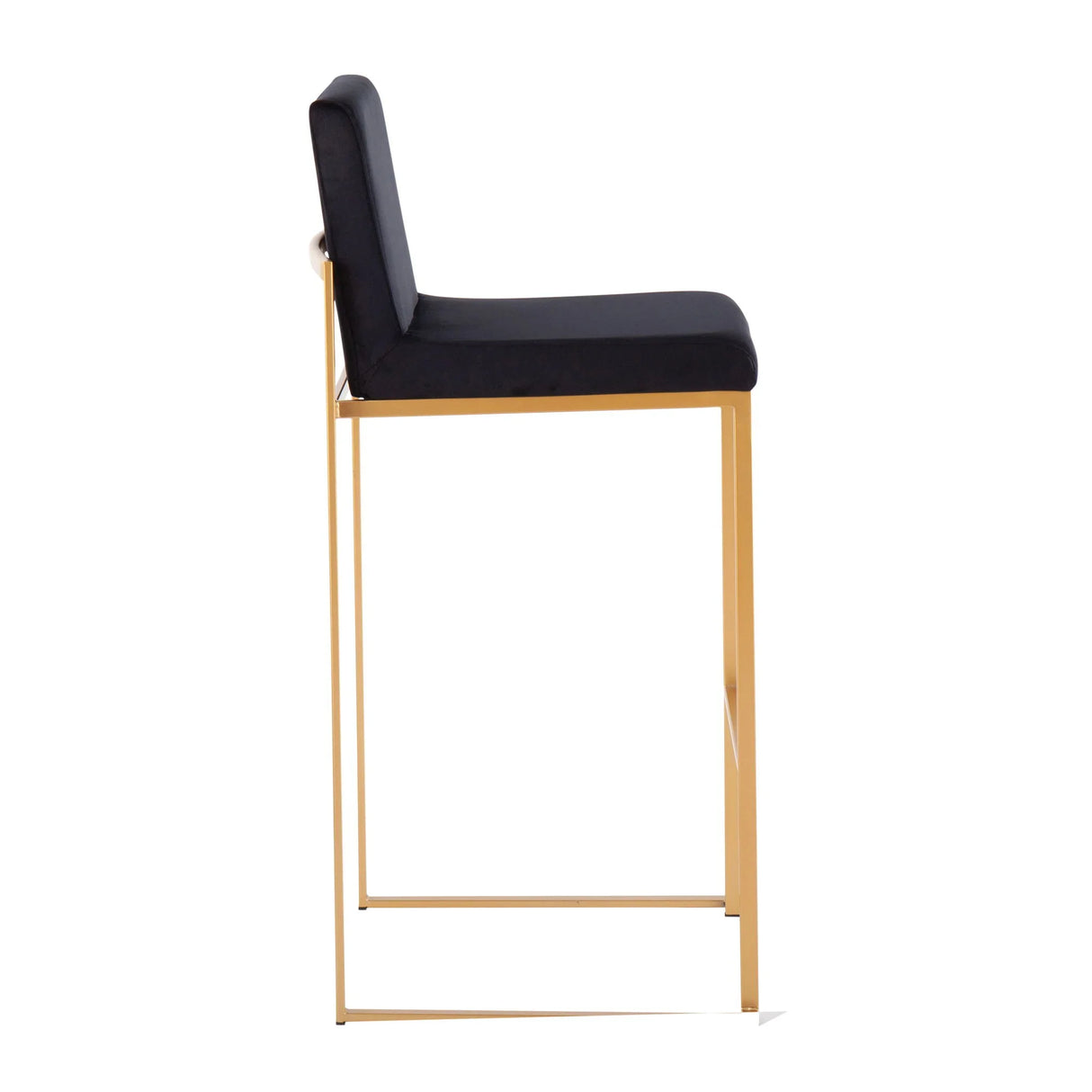 Fuji - Contemporary Design High Back Barstool (Set of 2) - Furniture Home Direct
