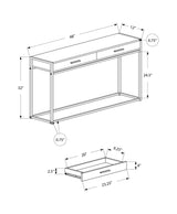 Accent Console Table For Entryway, Storage Drawers, Contemporary & Modern - Furniture Home Direct