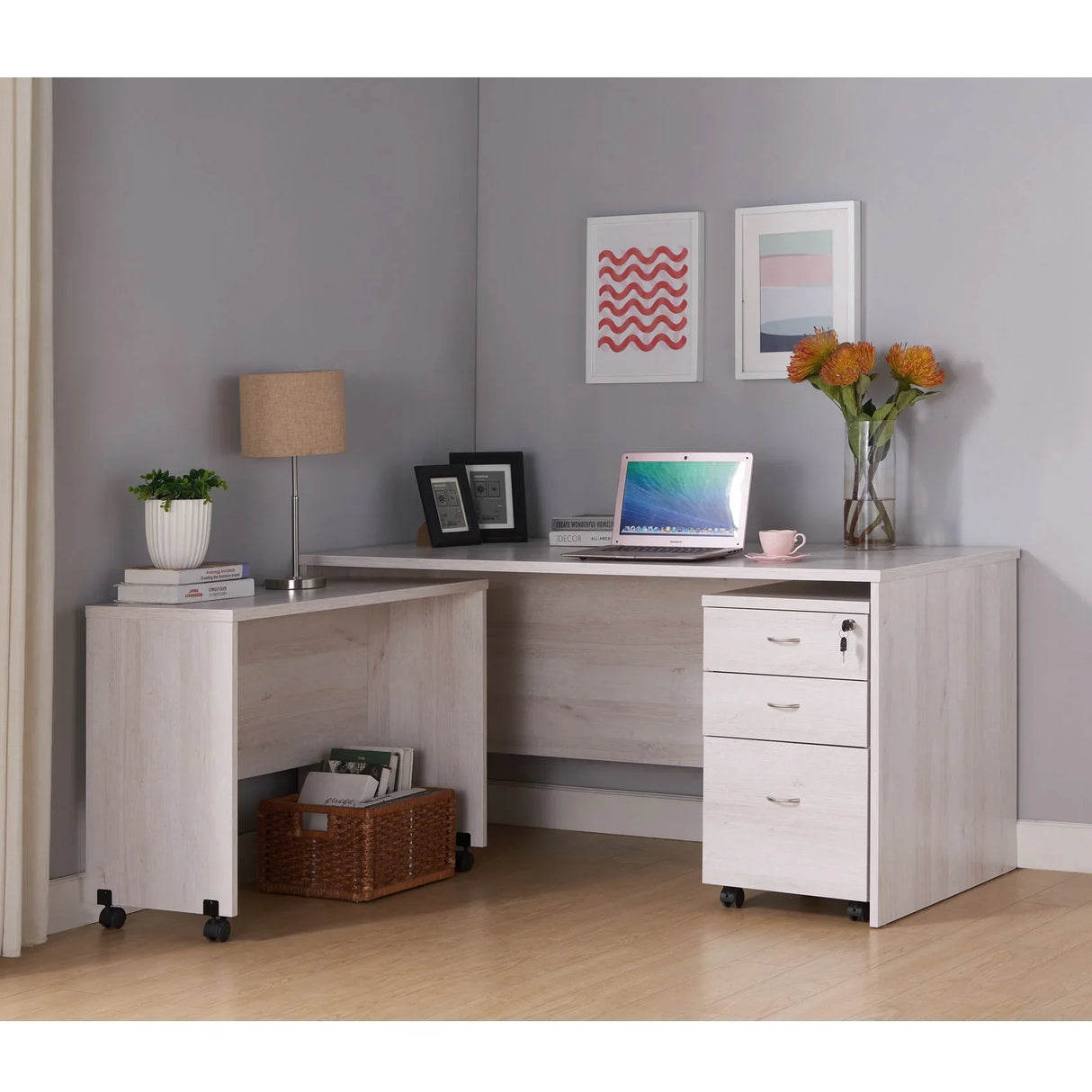 Printer Mobile Stand, Computer Desk, Home Office Desk - Furniture Home Direct