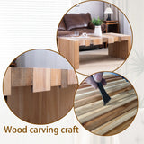 Coffee Table Rustic Slat Design Engineered Wood Multicolor - Furniture Home Direct