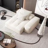Modern Oversized Modular Sectional Sofa, Sparkling Chenille Fabric Soft Cushion Sofa With 2 Pillows - Furniture Home Direct