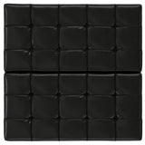 Harrison - Large Square Coffee Table Storage Ottoman - Black - Furniture Home Direct