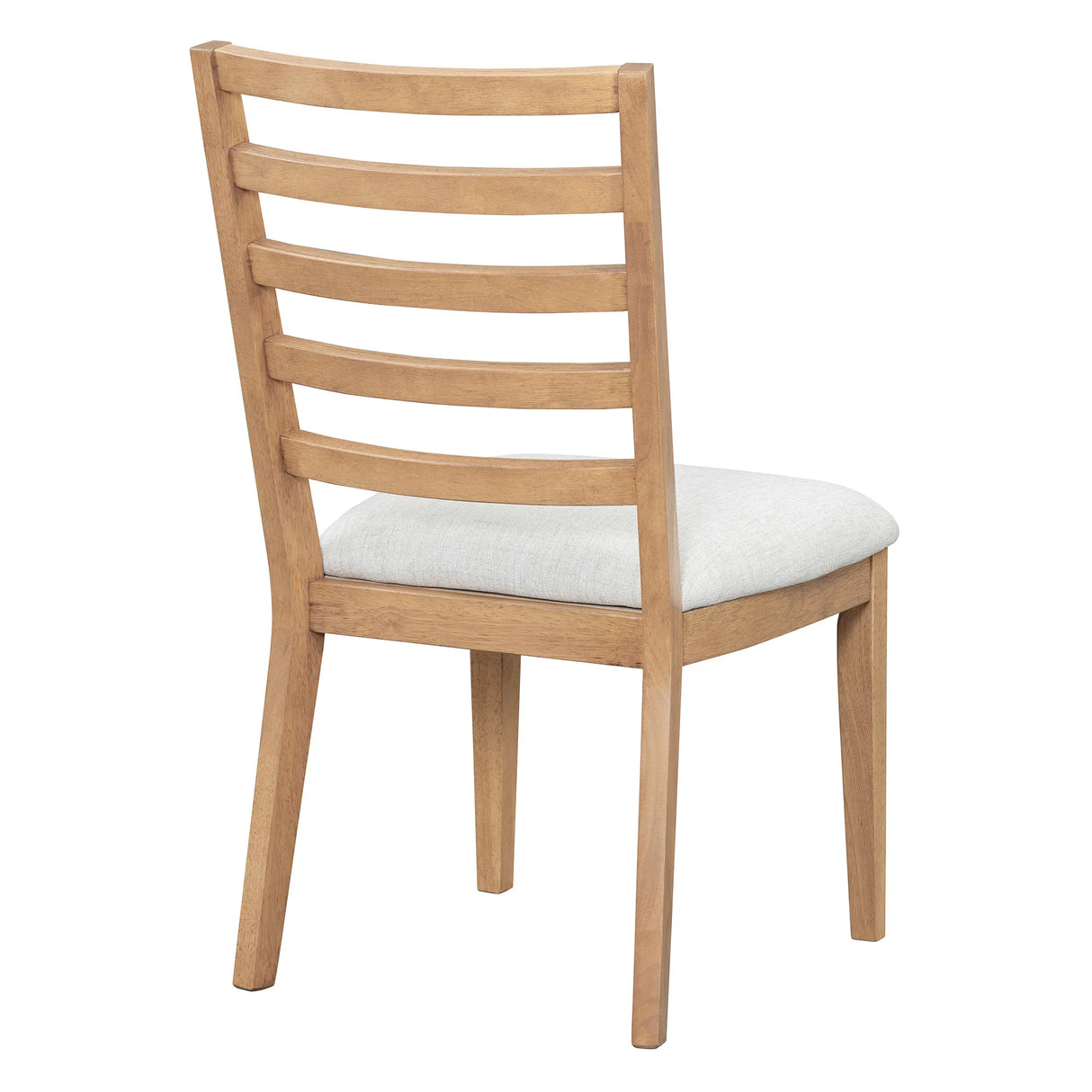 Dining Set Round Wood Table With Ladder Back Chairs Natural - Furniture Home Direct