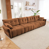 Modern Sofa & Pillows, Textured Cover, High Rebound Cushions - Furniture Home Direct