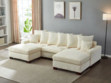 5 Seater Oversized Convertible L & U Shaped Couch - Furniture Home Direct