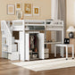 Loft Bed With Stairs, Bookshelf, Drawers, Desk & Wardrobe, Space Saving Multifunctional Furniture - Furniture Home Direct
