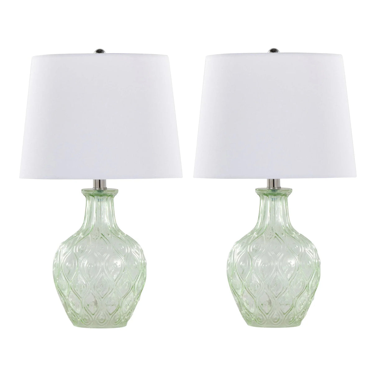 Gloria - Round Contemporary Lamp (Set of 2) - Furniture Home Direct