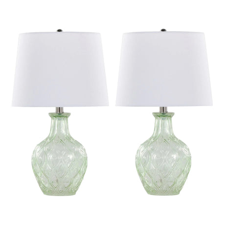 Gloria - Round Contemporary Lamp (Set of 2) - Furniture Home Direct