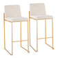 Fuji - Contemporary Design High Back Barstool (Set of 2) - Furniture Home Direct