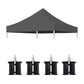 Canopy Replacement Top With 4 Pack W8 Bags, Pop Up Tent Cover Only, Frame Not Included - Furniture Home Direct