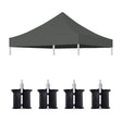 Canopy Replacement Top With 4 Pack W8 Bags, Pop Up Tent Cover Only, Frame Not Included - Furniture Home Direct