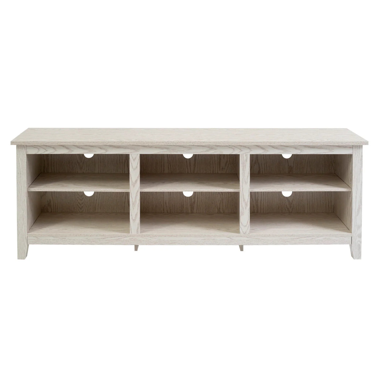Modern Transitional 3 Shelf Open Storage 70" TV Stand For 80" TVs - Furniture Home Direct