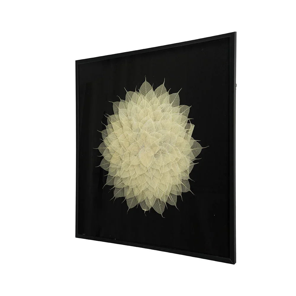 Camilla - Square Shadow Box Wall Decor - Black White - Furniture Home Direct