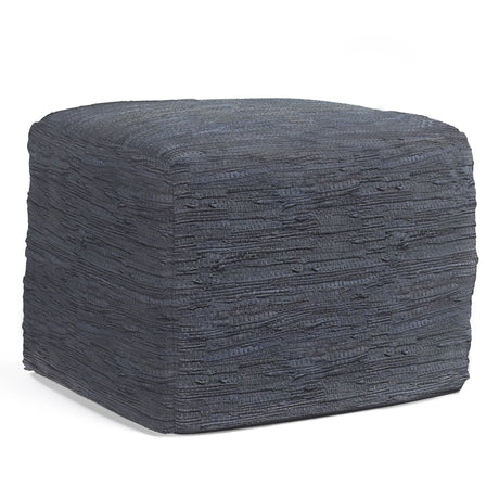 Fredrik - Handcrafted Square Pouf - Furniture Home Direct
