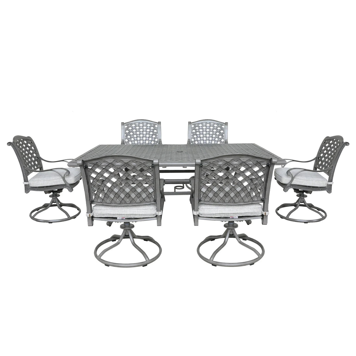 Outdoor Aluminum Dining Set With Cushion - Furniture Home Direct