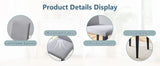 Dining Chairs Set Four Light Linen Upholstered Gray - Furniture Home Direct