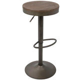 Dakota - Industrial Design Adjustable Barstool (Set of 2) - Furniture Home Direct