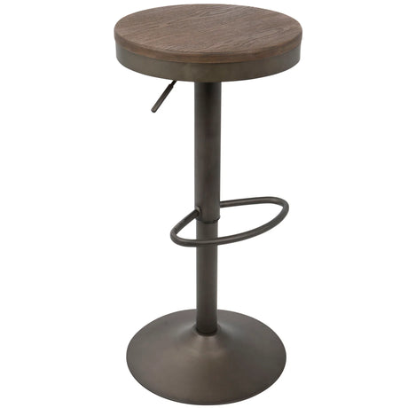Dakota - Industrial Design Adjustable Barstool (Set of 2) - Furniture Home Direct
