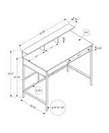 Computer Desk For Home Office, Standing, Storage Shelves, Laptop, Contemporary & Modern - Furniture Home Direct