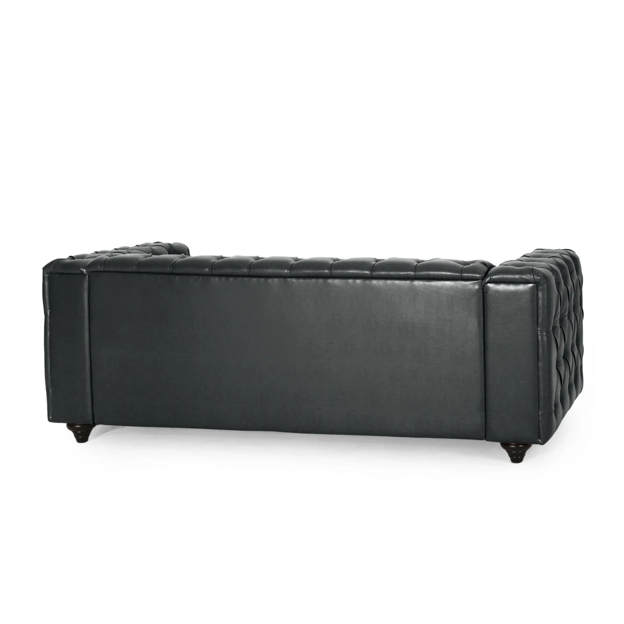 Modern PU Leather Sofa - Black - Furniture Home Direct