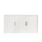 TV Stand For TVs Up To 65", Modern Entertainment Center Media Console Cabinet With 2 Spacious Storage Space, Solid Wood Legs For Living Room