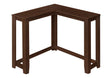 Corner Accent Console Table For Entryway, Contemporary & Modern - Cherry - Furniture Home Direct