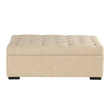 Convertible Folding Sofa Bed Ottoman With Memory Mattress And Tufted Design - Furniture Home Direct