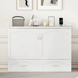 Murphy Wall Bed With Drawer And A Set Of Sockets & USB Ports, Pulley Structure Design - Furniture Home Direct