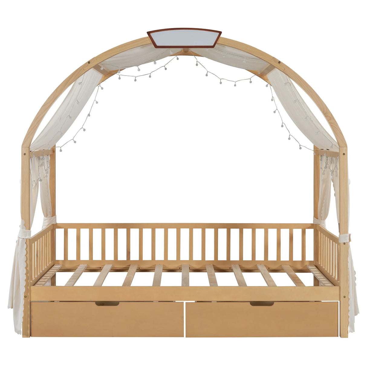 Bed With Arched Roof And 2 Drawers - Furniture Home Direct