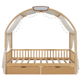 Bed With Arched Roof And 2 Drawers - Furniture Home Direct
