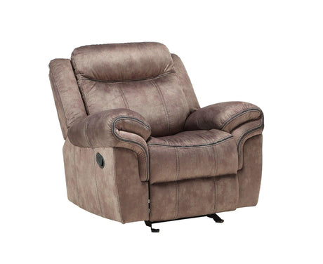 Zubaida - Two Tone Velvet Glider Recliner - Furniture Home Direct