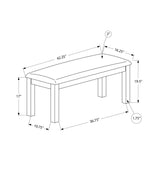 Bench, Rectangular, Upholstered, Dining Room, Entryway, Transitional - Furniture Home Direct