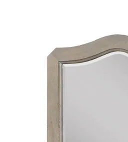 Laurel - Grove Scallop Shaped Mirror - White Poplar - Furniture Home Direct