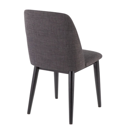 Tintori - Contemporary Dining Chair (Set of 2) - Charcoal - Furniture Home Direct