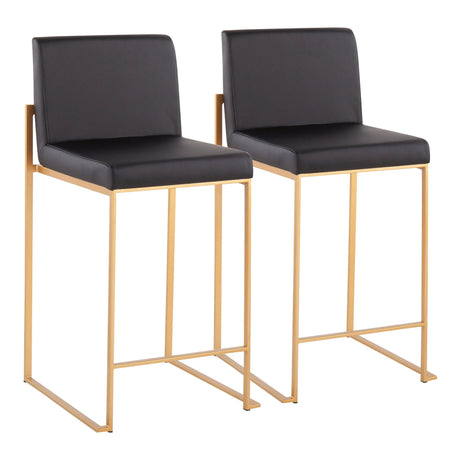 Fuji - Contemporary High Back Stylish Counter Stool - Furniture Home Direct