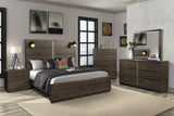 Square Mirror With Knotty - Brown - Furniture Home Direct