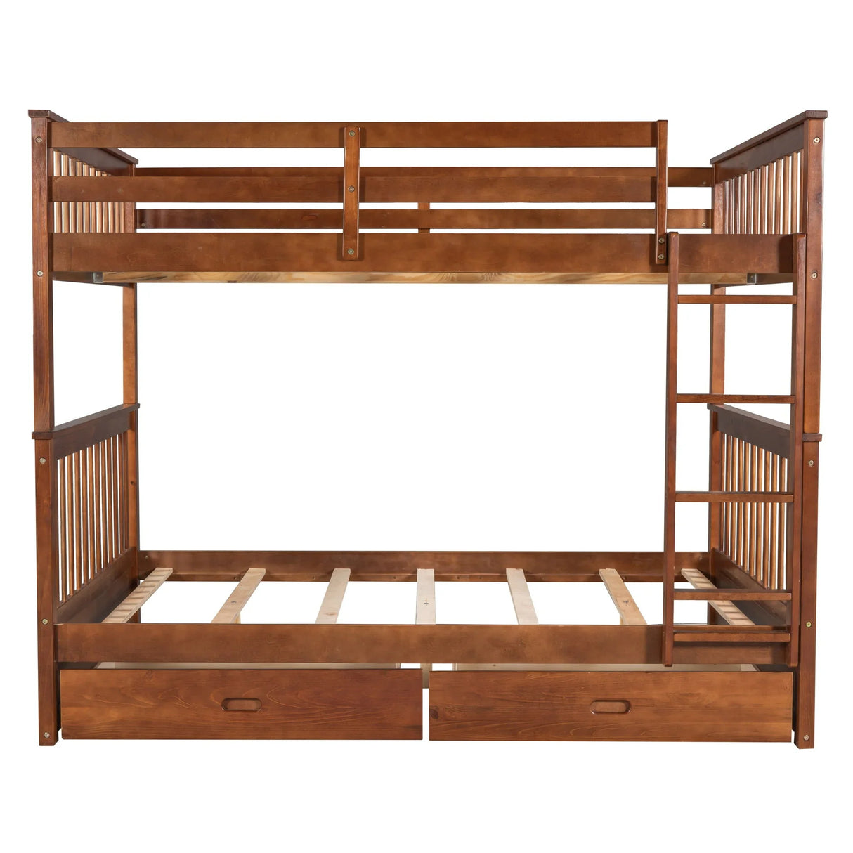 Bunk Bed With Ladders And 2 Storage Drawers - Furniture Home Direct