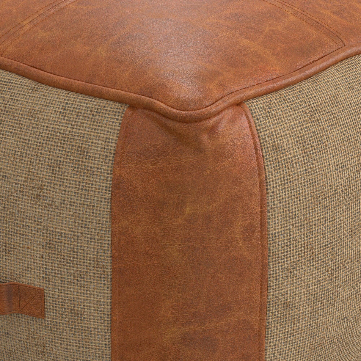 Atkinson - Pouf - Tan - Furniture Home Direct