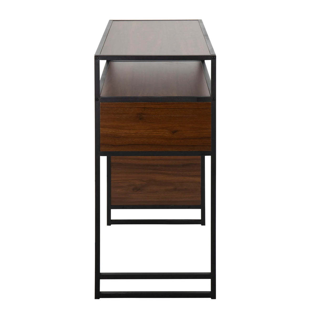 Display - Farmhouse Bar Height Table With Storage Space - Furniture Home Direct
