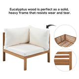 2 Piece Outdoor Sectional Set - Beige - Furniture Home Direct