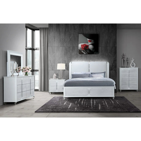 Brenda - 5 Piece Bedroom Set With LED Lighting - Furniture Home Direct