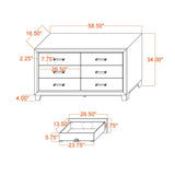 Bedroom Bundle - Soluto Set - Bed + Dresser + Mirror + Chest + Night Stand + Rug - Furniture Home Direct